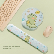 原创鼠标垫女生护腕垫卡通可爱高颜值网红大号笔记本电脑键盘垫手腕托护硅胶立体记忆棉办公桌面垫子防滑小号