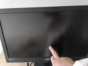AOC19.53英寸广视角全高清LED背光液晶电脑显示器黑